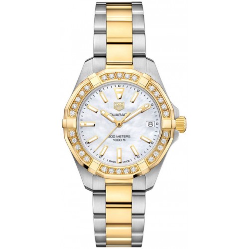 Tag Heuer Aquaracer Diamond and Gold Women's Luxury Watch WBD1321-BB0320